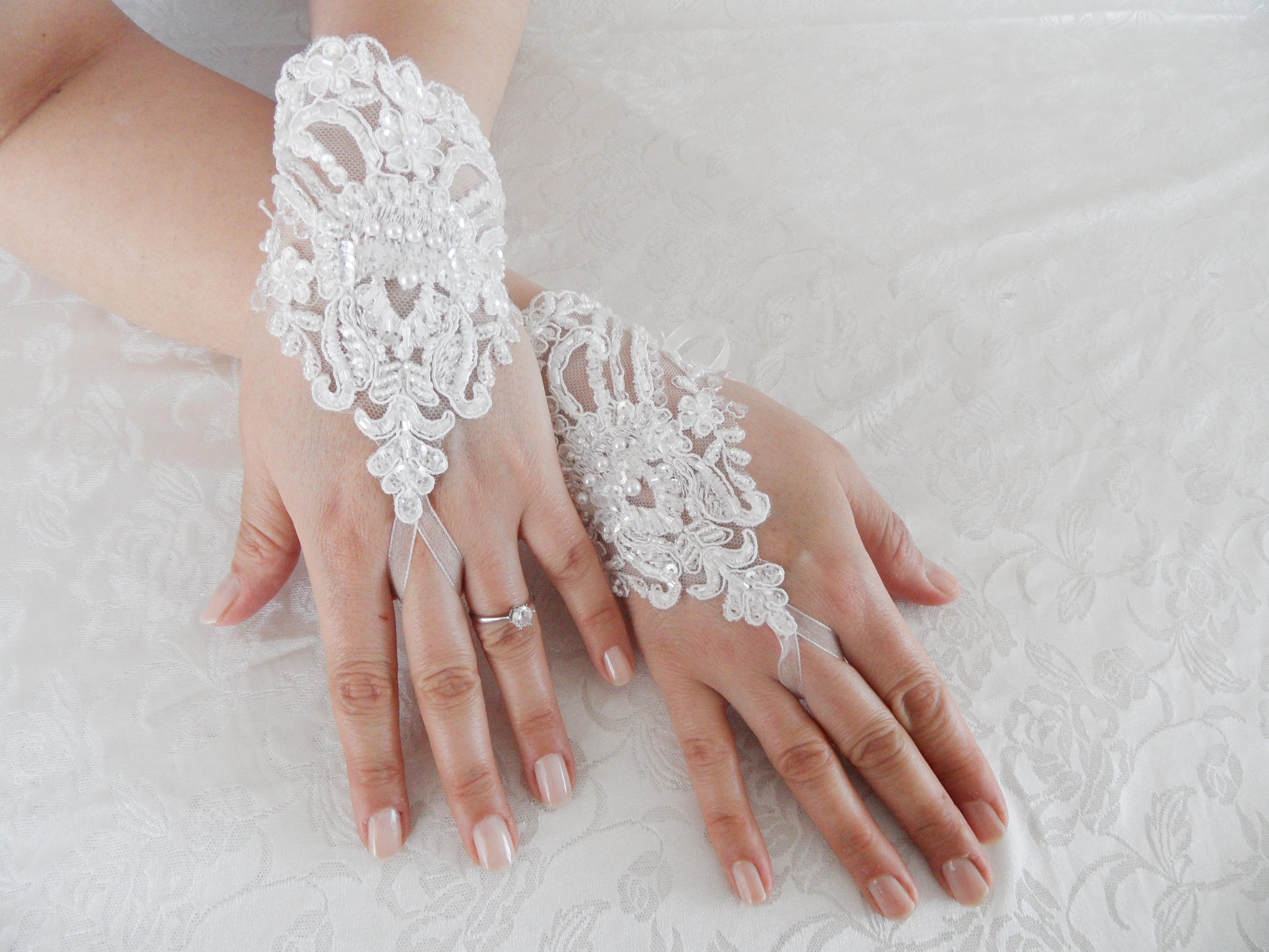 Wedding Gloves Ivory Lace Gloves Collar Fingerless Gloves Ivory Wedding Gown Off Cuffs 6066