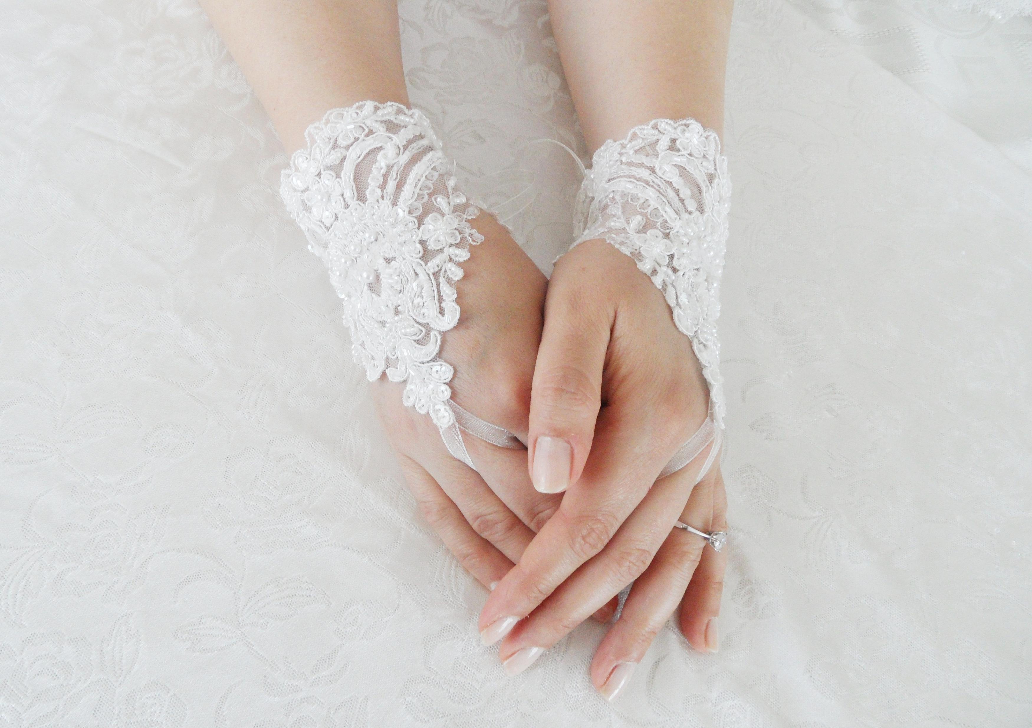 Wedding Gloves Ivory Lace Gloves Collar Fingerless Gloves Ivory Wedding Gown Off Cuffs 7434